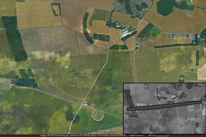 Stonehenge Cursus Satellite image