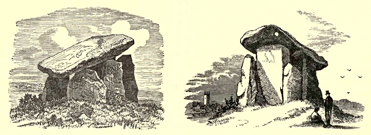 Two antiquarian views of Trethevy Quoit
