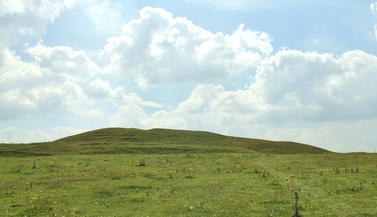 Adam's Grave long barrow looking south