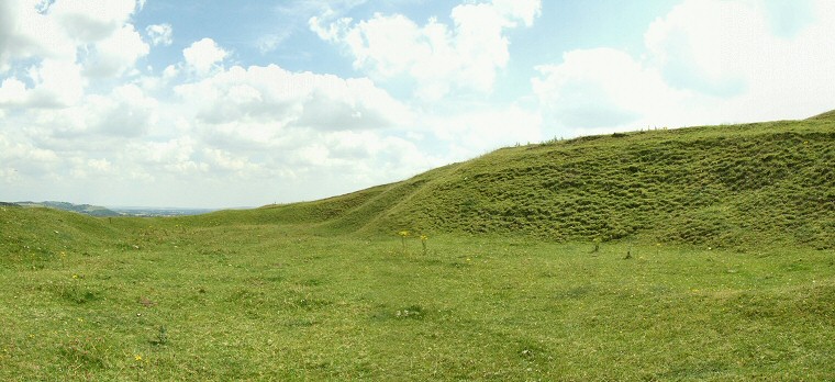 View along the northeastern ditch