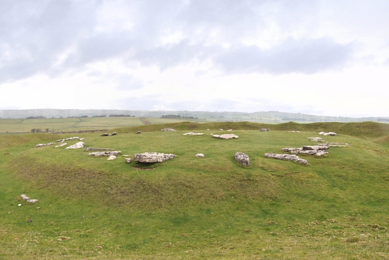 View northeast across Arbor Low