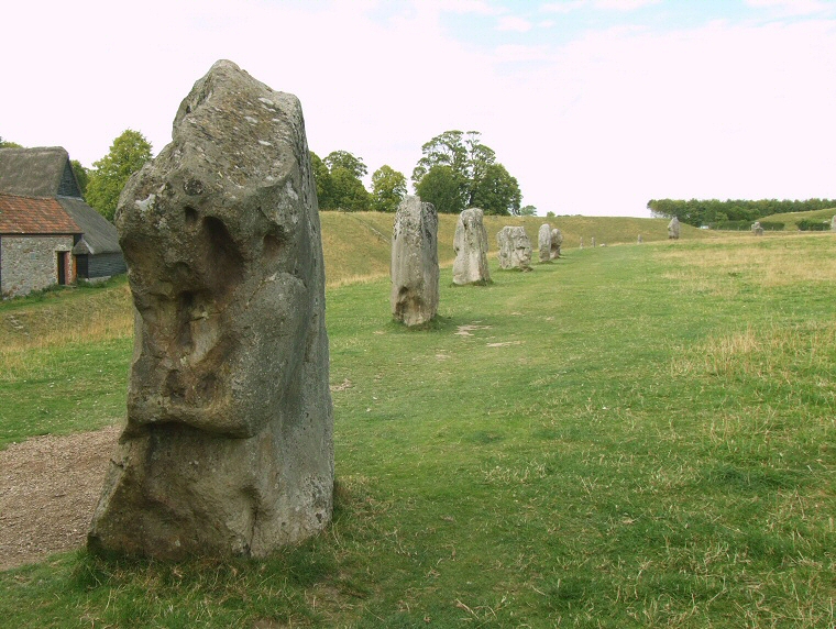 Avebury - Part of the northwestern arc of stones