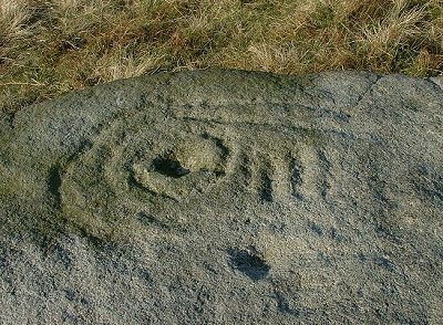 The Barmishaw Stone - Detail of Ladder Carving