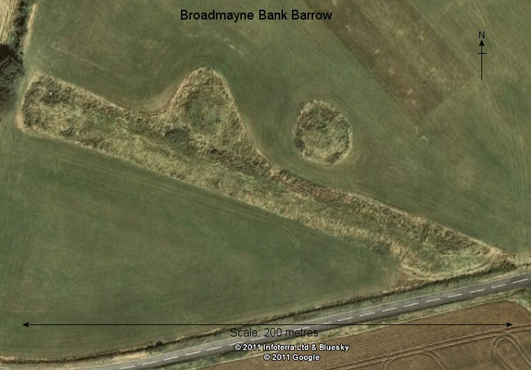 Satellite image of Broadmayne Bank Barrow