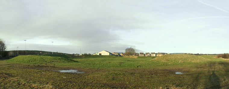 The Bull Ring henge, Dove Holes - looking north through the southern entrance