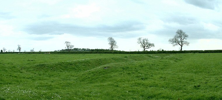 Section of earthwork at Callis Wold