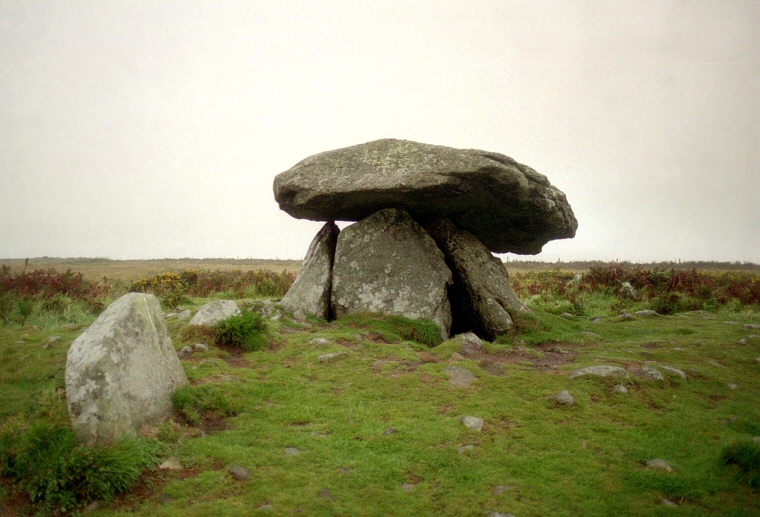 A wet and overcast day at Chun Quoit