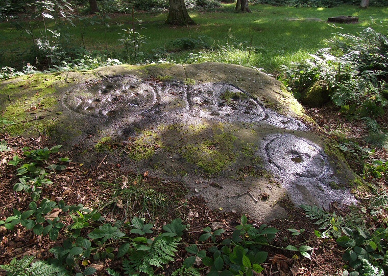 Cottingley Wood carved rock