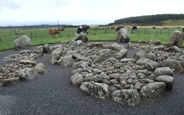 View of the internal cairns