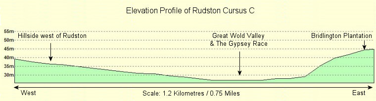 Elevation profile of Rudston Cursus C