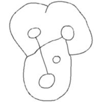 Death's Head Rock Drawing