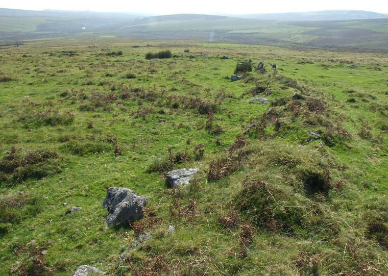 Earth and rubble bank of one of the enclosures