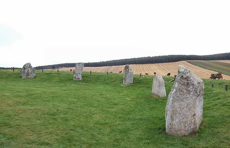 Northeastern arc of stones