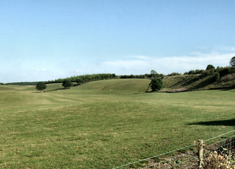 View southest over the barrow