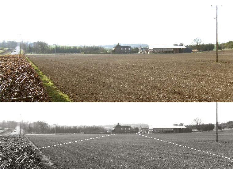 Looking west from the centre of the eastern end of the cursus