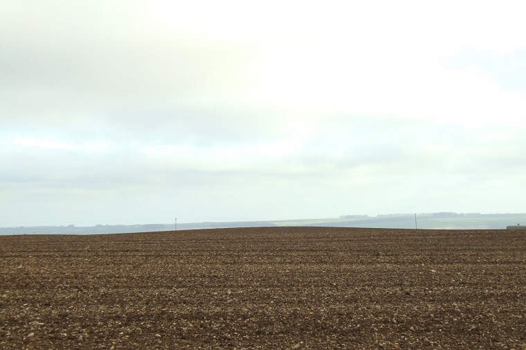 Remains of one of the Ganton group of round barrows