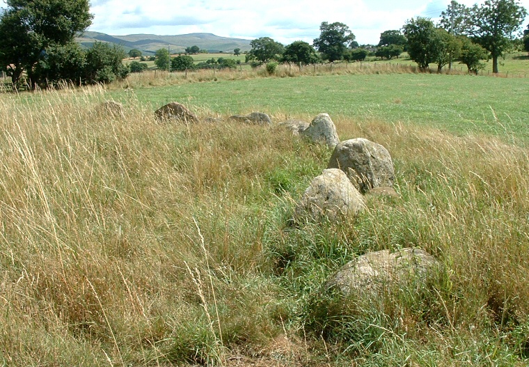 Glassonby, the southern and eastern arc of stones