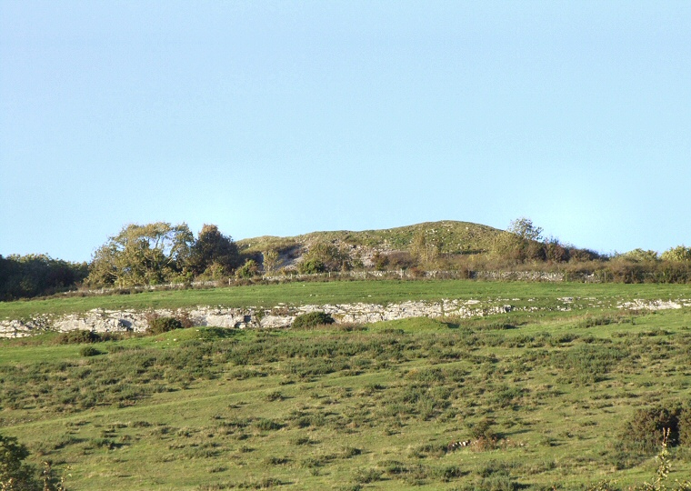 Looking north over the mound of Gop y Goleuni