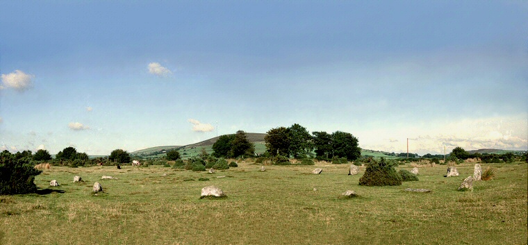 Gors Fawr circle looking east-northeast