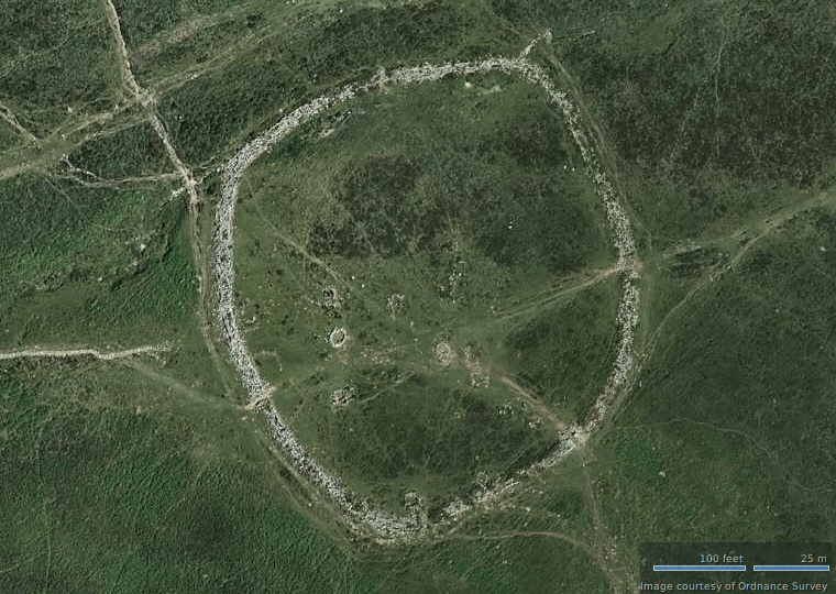 Satellite image of Grimspound