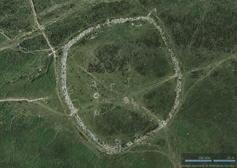 Satellite image of Grimspound