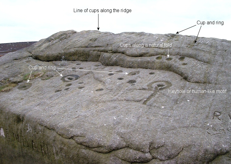 The Haystack - some of the features of the rock