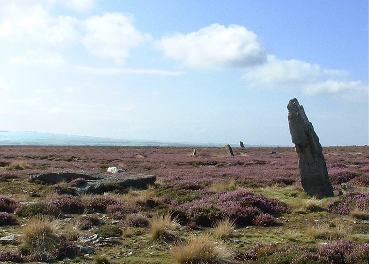 The High Bridestones looking northwest