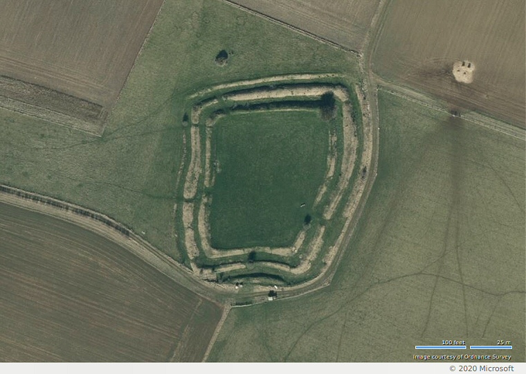 Satellite view of Honington Camp