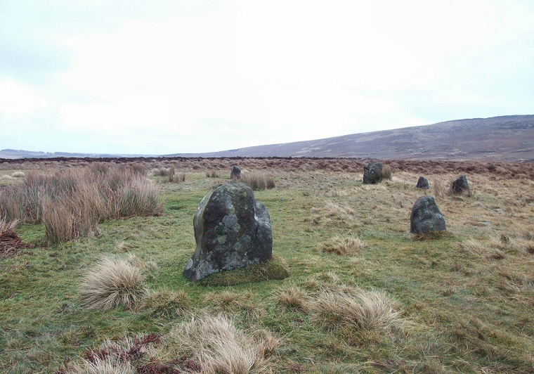 Looking northeast across Hordron Edge Circle