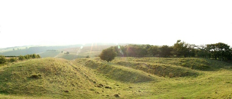 Huggate Dykes - west section, looking west