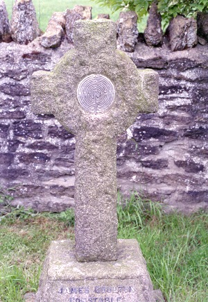 Julian's Bower on a cross in the cemetey
