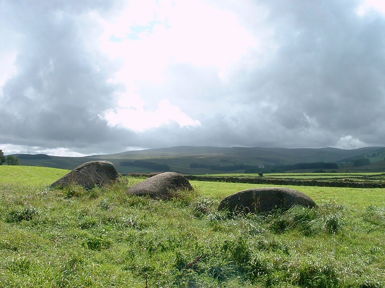 Kemp Howe Stone Circle - looking southwest