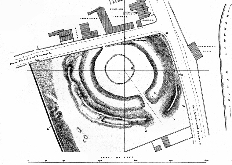 Plan of King Arthur's Round Table from 1889
