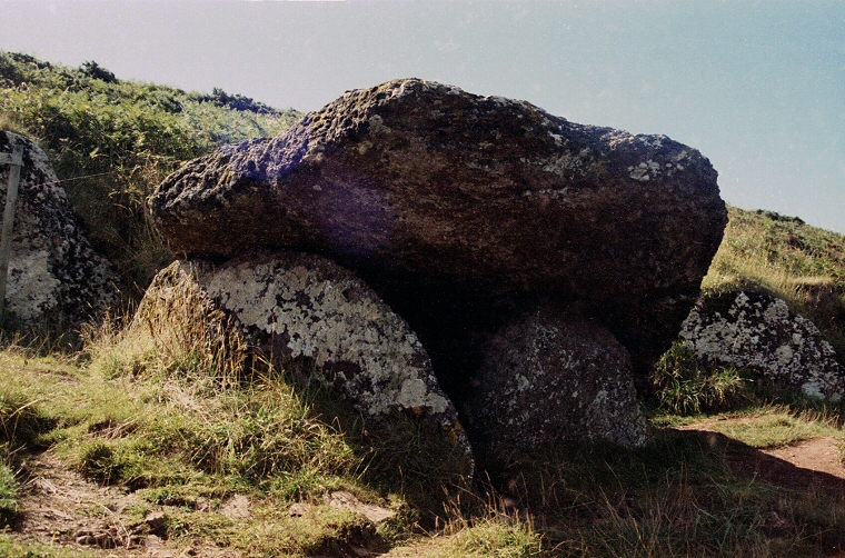 View from beneath the capstone