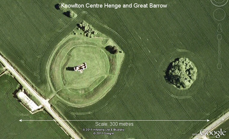 Knowlton Henge satellite image
