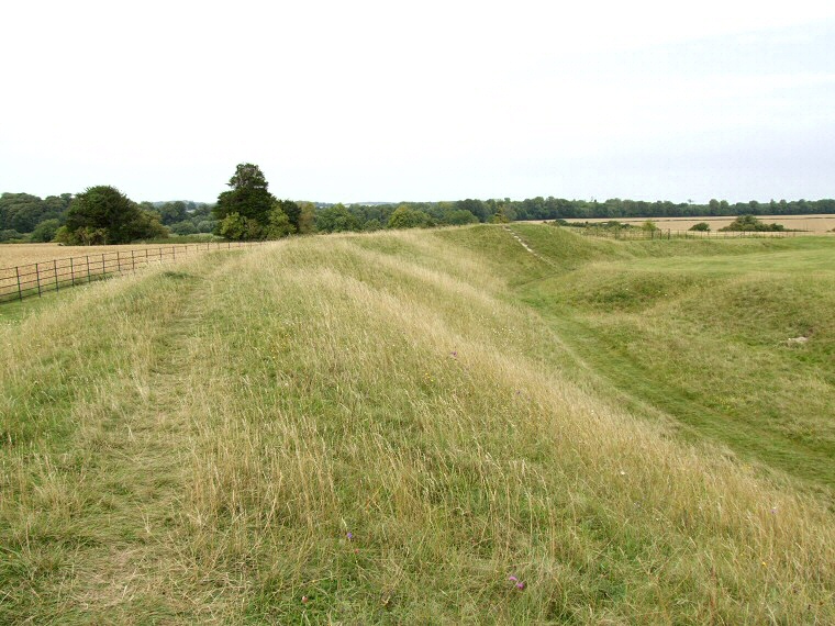 Knowlton Henge northwestern bank and ditch