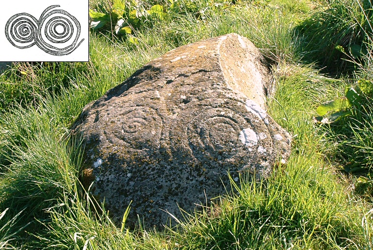 Little Meg carved rock