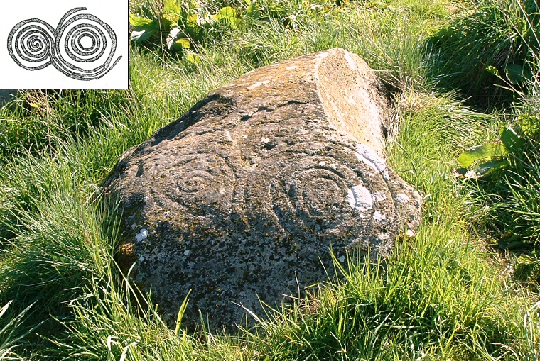 Little Meg carved rock