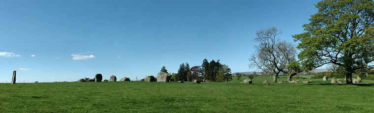 Long Meg Circle - looking northwest