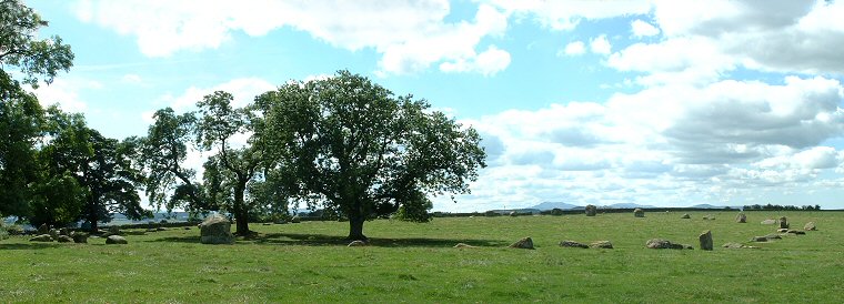Long Meg Circle - looking southwest