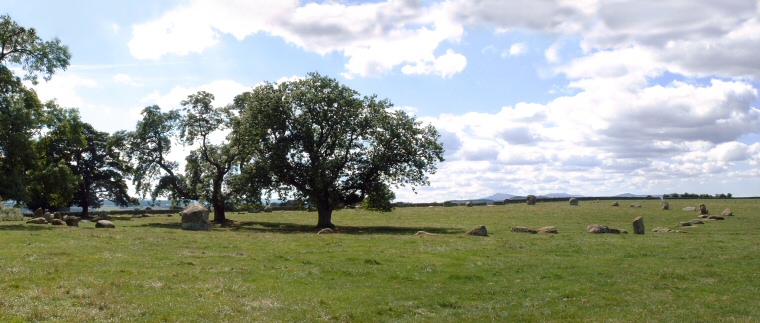 Long Meg Circle - looking southwest