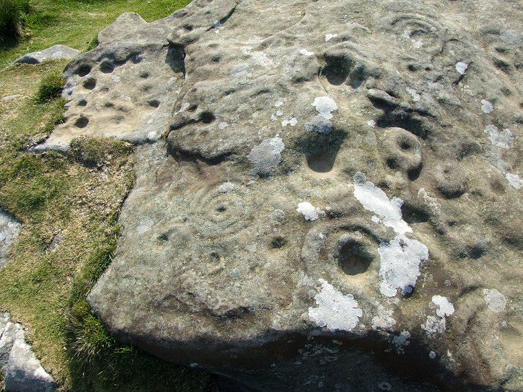 Lordenshaw - Detail of the southern end of the panel