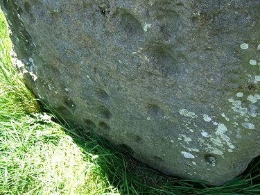 Cup marks on the eastern face of the Matfen Stone