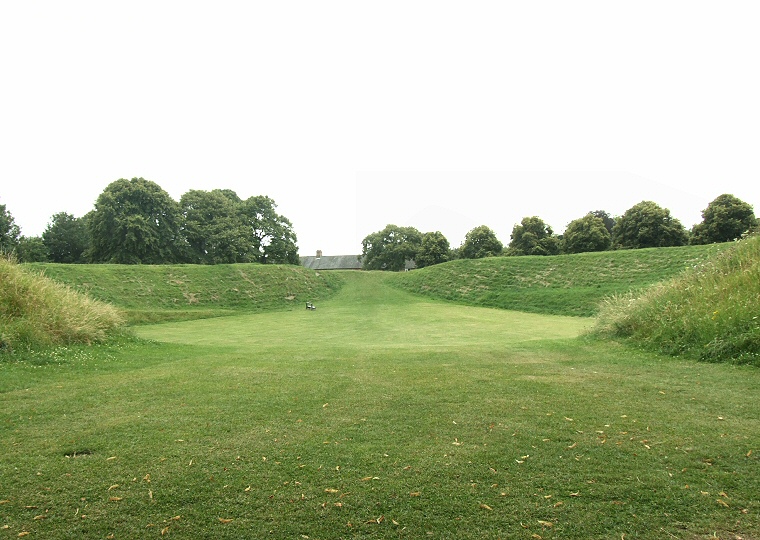 Maumbury Rings - view through the entrance