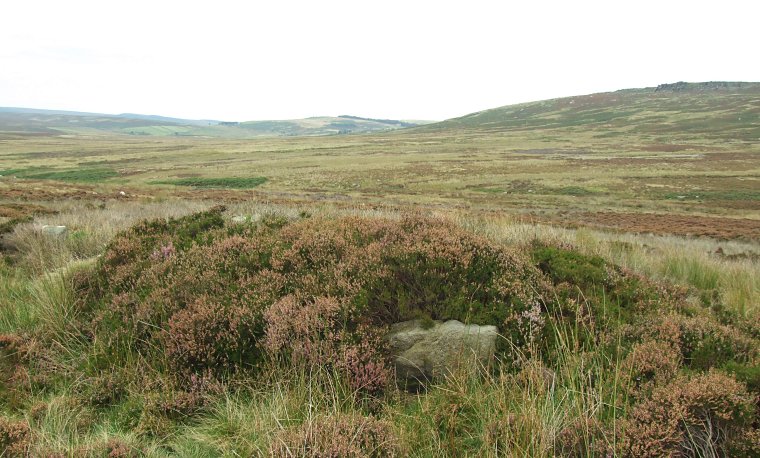 Moscar Moor cairn looking north