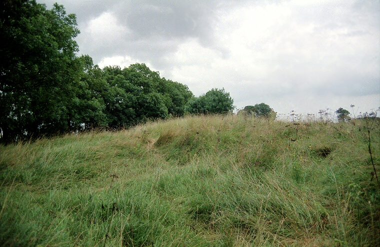 The covered remains of Notgrove barrow