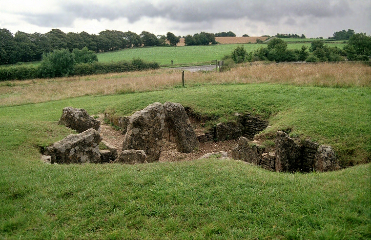 Nympsfield - View of the chambers from the northwest