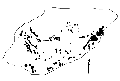 Pancake Rock plan of the carvings
