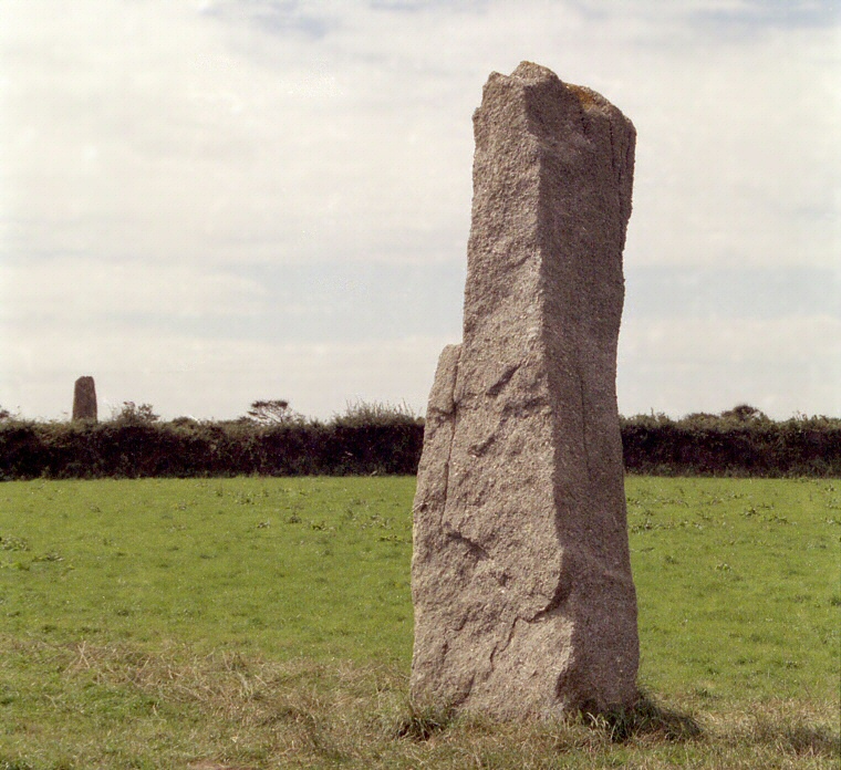 The Pipers of Boleigh - view of both stones