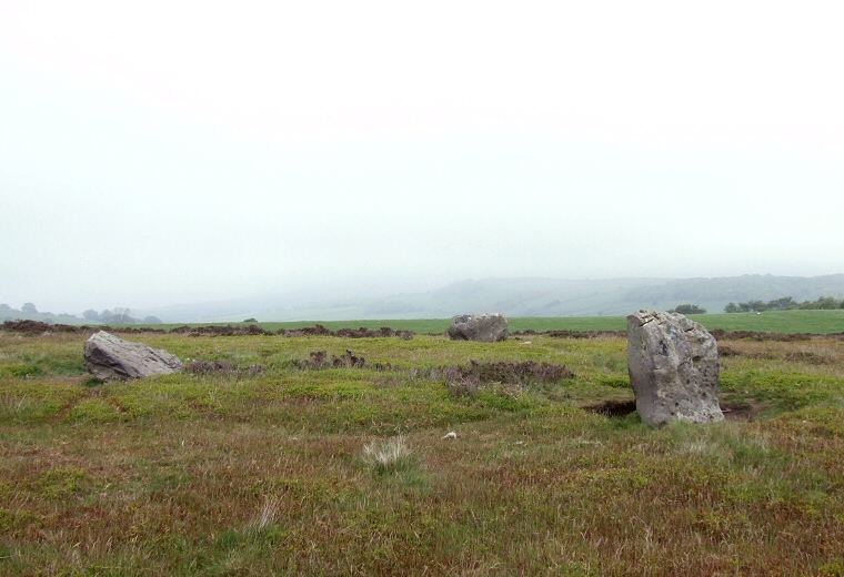 Looking eastwards over the Ramsdale stones